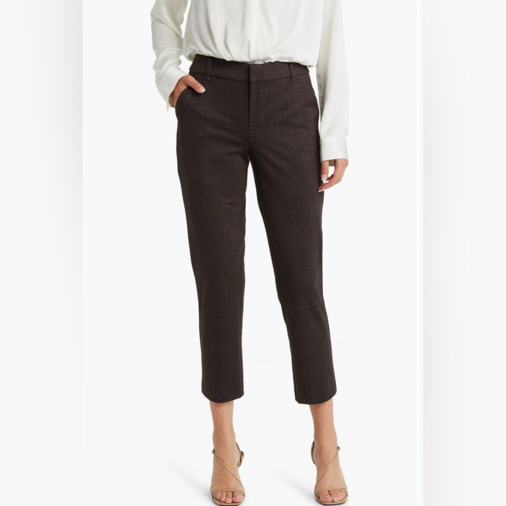 NEW! Wit & Wisdom ‘Ab’ Solution Houndstooth High waist Ankle Straight Le…